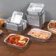 Rectangular Colored Aluminum Takeout Containers Disposable For Airline