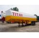 3 axles distribution fuel tanker trailer with four company compartment tank trailer for sale