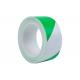 Waterproof Insulation Electrical PVC Protection Tape Green White Stripes 40mm