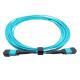 Data Center 40/100G Mtp Fiber Patch Cable OM3 Multimode Mtp Mpo Patch Cord