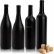 Customized 500ml 750ml Matte Black Glass Gin Bottle for Spirits Liquor Vodka and Wine
