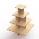 4 Square Shelves Retail Display Stands KD Structure MDF Table Display