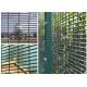 PVC Coated High Security Steel Wire Fencing Wire Fence Panel  4mm wire 3*1/2 Hole For Prison