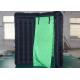 Special Shape Black Inflatable Led Photo Booth 8 X 8 X 8 Ft For Event
