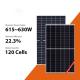 625W 630W Solar Photovoltaic Modules 615W 620W All Black High Efficiency Solar Panel