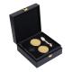 Luxury MDF Leather Cardboard Caviar Gift Box Packaging With Foam Insert