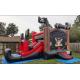 Customized Double Lane Pirate Inflatable Slide Jumping Bouncer Slide Combo