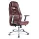 Dark Brown Executive Leather Desk Chair , Modern Leather Rolling Office Chair