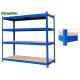 300kg Capacity Boltless Storage Rack , 4 Layers Metal Adjustable Shelving System