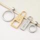 Garment Accessories Metal Zipper Puller Custom 3 Engraved Logo Zip Pulls For Handbags