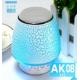 Bluetooth Speaker with colorful LED, MP3 support, Li-battery embeded, TF card U