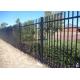 Black Decorative Home Garden Ornamental Wrought Iron Metal Fence 2.4m Height