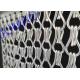 Silver Color Aluminum Metal Chain Link Curtains Durable For Ceiling / Wall
