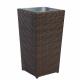 Brown Rattan Wicker Hand Weave Finishing Outsite Flower Pots