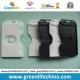 Black/White Rigid Hard Plastic Card Holder Good Lanyard Partner