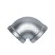 NPT Threaded Plumbing Malleable Iron 90 Elbow Pipe Fitting / Galvanized Pipe Elbows