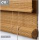 Slat Outdoor Roll Up Bamboo Blinds Weaving With Raffia Compact Framework