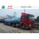 3 Axles Acid Tanker Trailer 21000 Liters Capacity V Shape Tanker For Less Residue