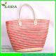 LUDA Wholesale Wheat Straw Bags Leather Handles