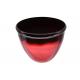 Anti Friction Red Plastic Pots Plant Containers 9.5*5.8*6.6 Inch
