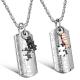 New Fashion Tagor Jewelry 316L Stainless Steel couple Pendant Necklace TYGN193
