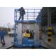 12 Meter Blue Mobile Elevated Working Platforms , Four Mast Electric Ladder Lift