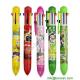 plastic pen, multi color ball pen,full color printed multicolor pen