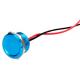 22mm Tactile Ip68 Piezo Touch Switch Momentary Blue Aluminum Waterproof For Car