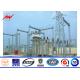 High Voltage Galvanized Steel Poles Electric Transformer Substation Structure Series