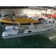 4.8 Meter Rigid Inflatable Boat Deep V Fiberglass Hull Inflatable Fishing Dinghy