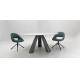Foshan Furniture Modern Rectangular Italian Luxury Marble Dining Table Set 6 Chairs 8 Seaters