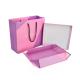Bespoke Logo CMYK Color Rigid Paper Gift Box , Apparel Packaging Box With Matching Paper Bag
