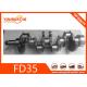 Casting Iron Engine Crankshaft For NISSAN ED33 FD35T 12200-T9000 12200-01T00