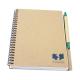 250gsm SGS Brown Paper Cover Notebook , C1S Paper Custom Logo Journal