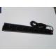 Germany Black 8 Outlet Power Bar With Extra Long Cord / Aluminum Housing Schuko Plug
