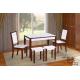 Solid Wood Chair Rack Modern Dinette Sets Smooth Edges Dust Resistant