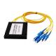 PLC Splitter Fiber Optic Connector SC/LC/FC/ST APC UPC PC Type ABS Box