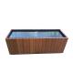 Solid Wood Outdoor Large Planters , Rectangular Flower Planter OEM ODM