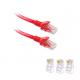 Cat5e 155MHZ Solid Copper RJ45 PVC Red Jacket CE Networking UTP Patch Cord