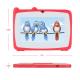 Educational 7 Inch Tablet Kidspad With Kid Proof Case Big Battery 5000mAh IWAWA Pre Installed Red