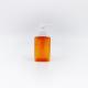100ml 3.38oz Orange Plastic Square Bottle for Toner Shampoo