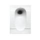 Glazed Ceramic Squatting Pan With S Tray Bathroom Squat Toilet