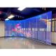 Programmable HD HQ 1R1G1B 4.81mm Transparent LED Screen Digital Signage Stand