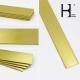 OEM Golden Abrasion Resistant Brass Flat Bars With Anodizing Surface