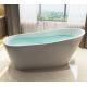 cUPC acrylic freestanding bathtub with seamless design FRP reinforcement line overflow