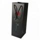 Custom Kraft Handle Bag Packaging Black Wine Bottle Paper Gift Bags With Rope Handle