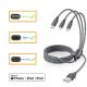 3 in 1 Multi Phone Cord with Type C/Micro/Lightning USB Connectors USB Charging Cable