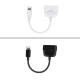 2 In 1 Lighting Iphone Headphone Charger Splitter Noise Free For Charging / Audio