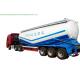 V Type Cement Hauling Trailers With Diesel Engine For Dry Powder Meterial 60 - 65 M3