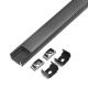 U Shape Black Surface Mounted LED Profile Aluminium Alloy Material For LED Strip